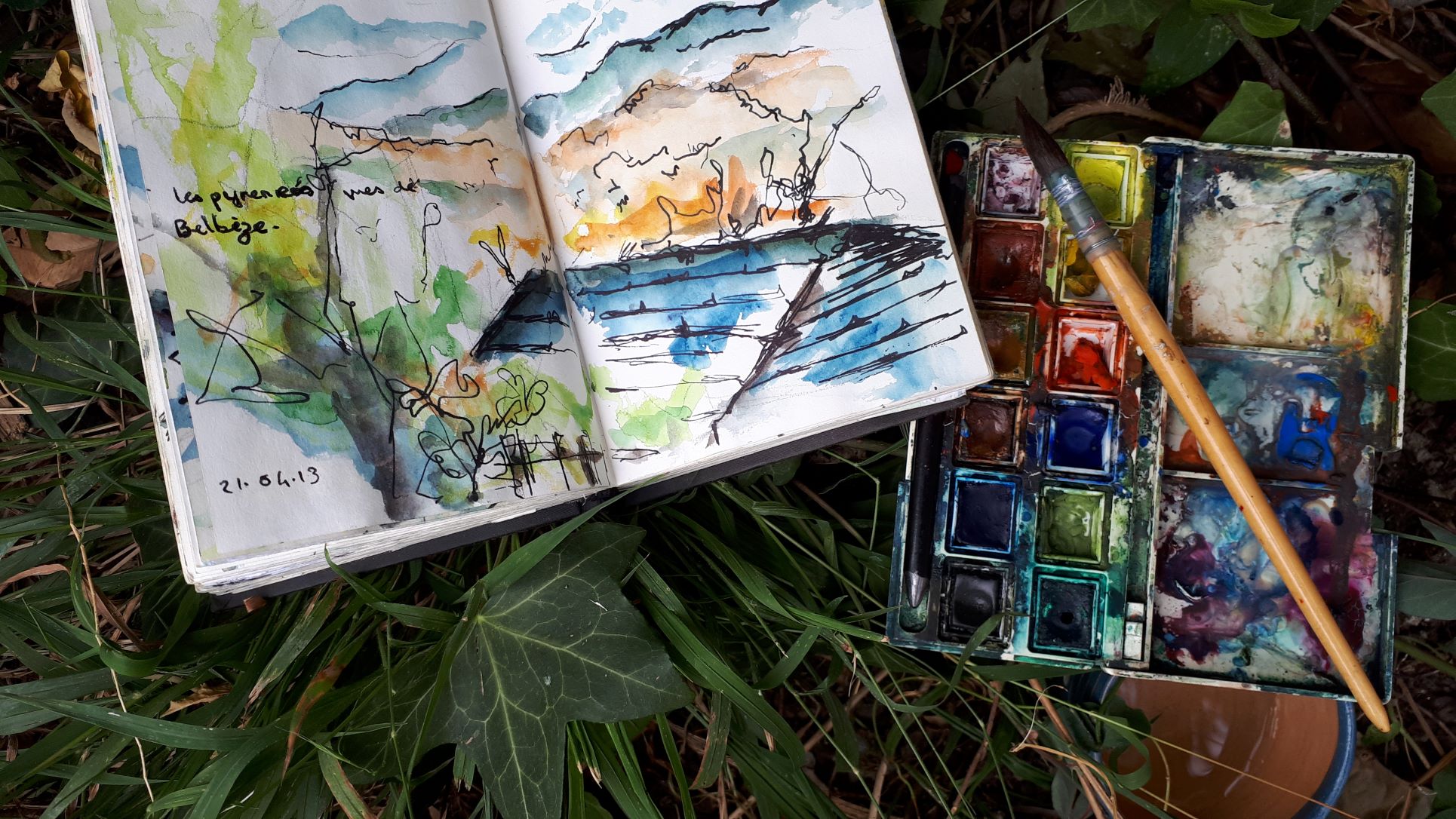 Atelier Aquarelle « in situ » dans le jardin du Barry – animé par Vanessa Taverne