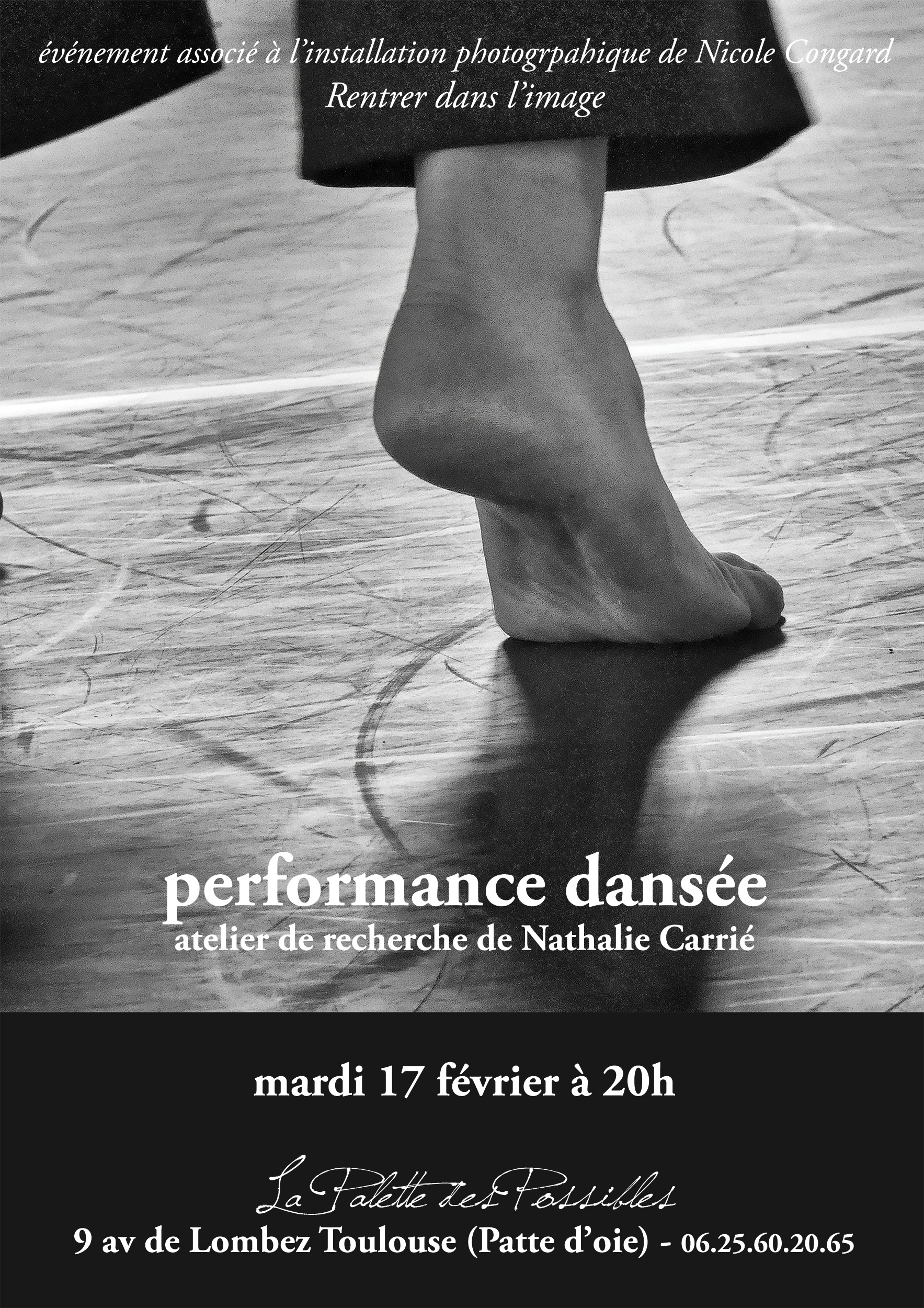 Performance dansée – atelier de recherche de Nathalie Carrié