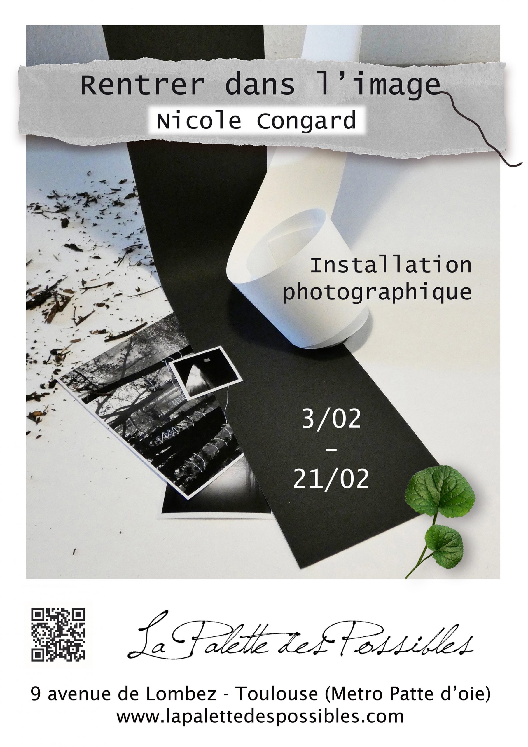 Rentrer dans l&rsquo;image – installation photographique de Nicole Congard